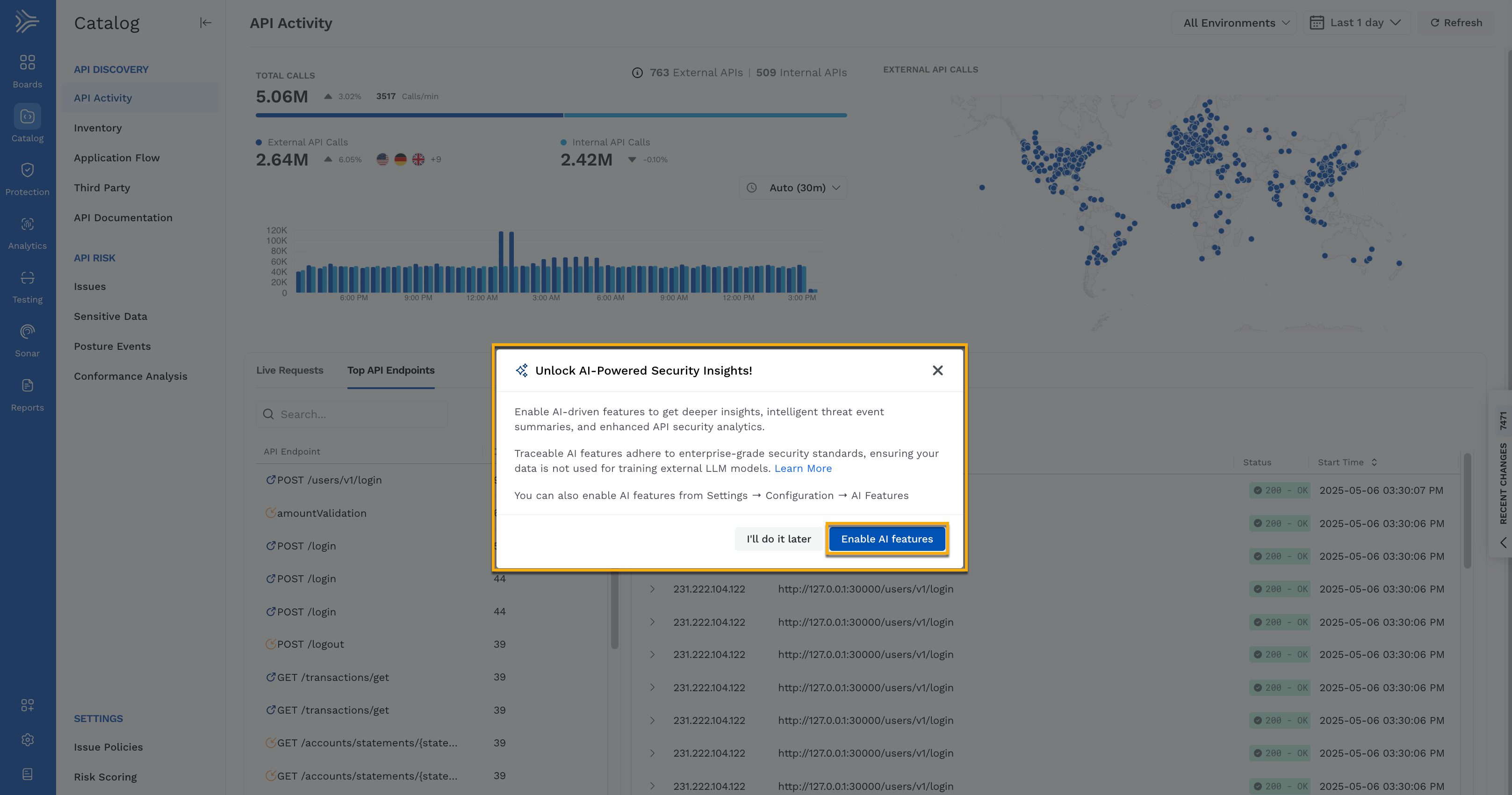 AI Insights Opt-In Pop-up