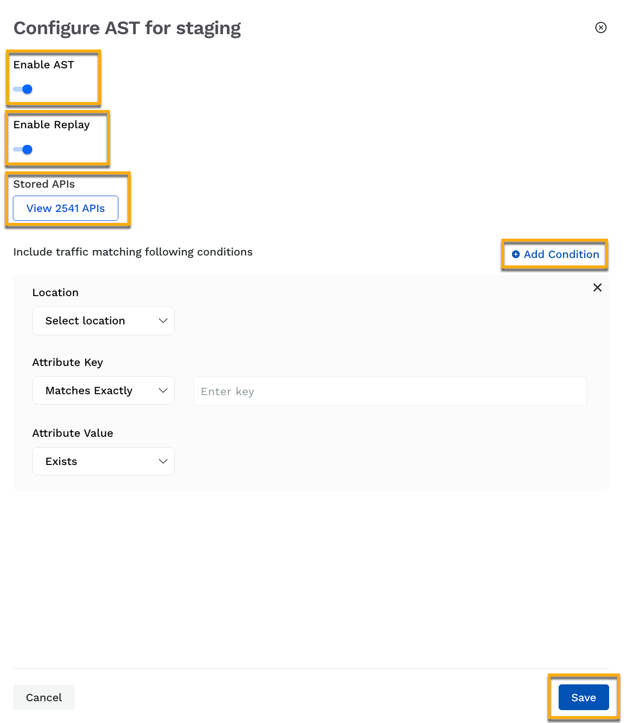 Environment Config Actions
