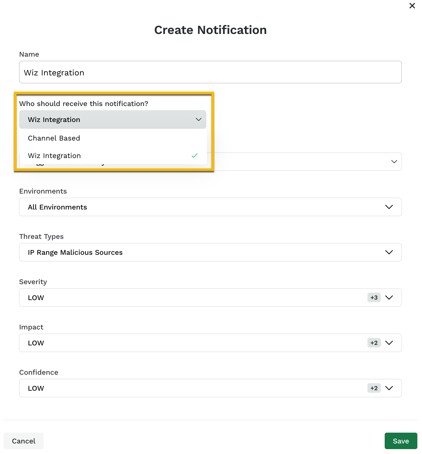 traceable_wiz_integration_notification_select_channel