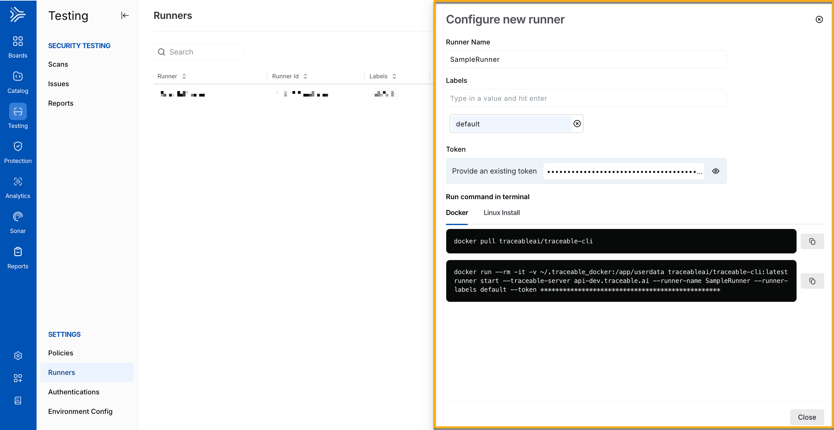 Configuring Runners
